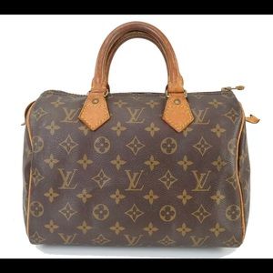 Authentic Vintage Louis Vuitton Monogram Speedy 25 Bag